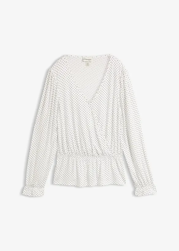 Maglia a maniche lunghe in viscosa morbida, bonprix