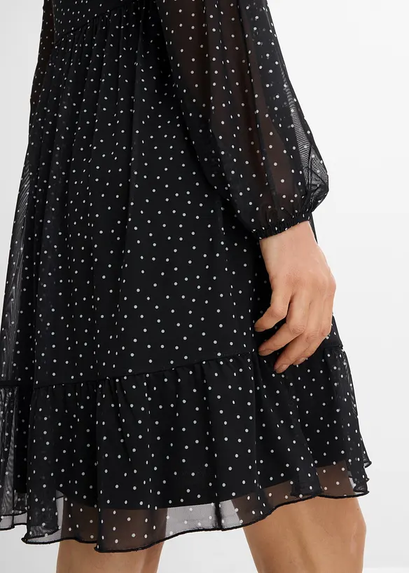 Abito in jersey con  fine mesh, bonprix