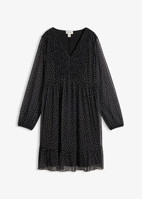 Abito in jersey con  fine mesh, bonprix