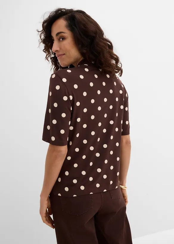 Maglia con fiocco al collo, bonprix