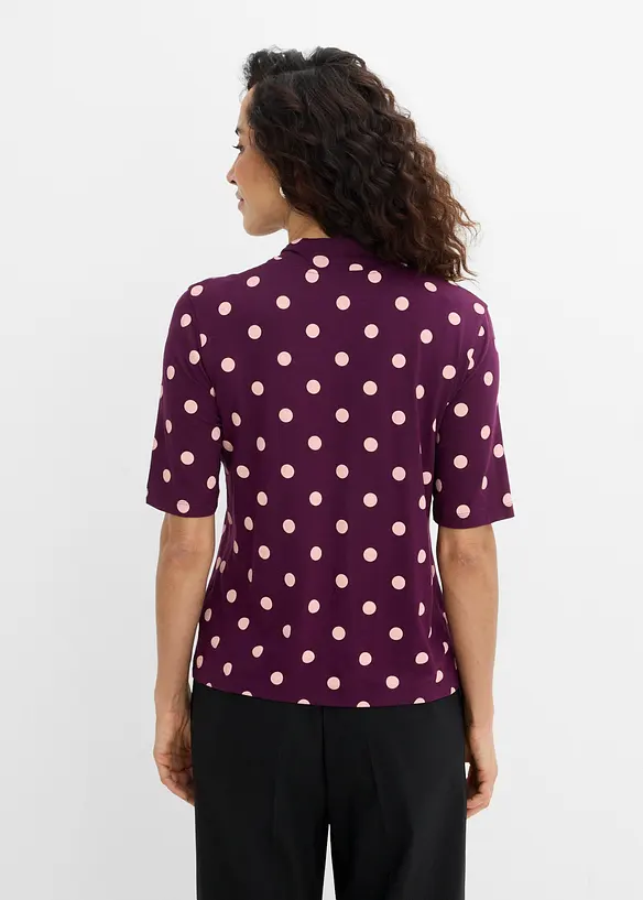 Maglia con fiocco al collo, bonprix