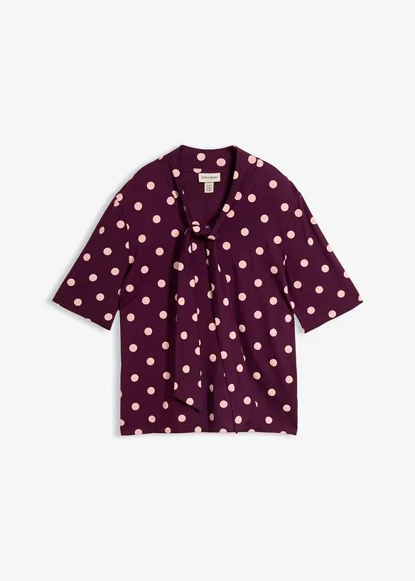 Maglia con fiocco al collo, bonprix