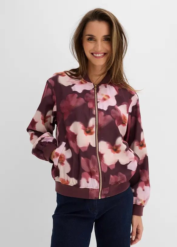 Bomber in satin fluido, bonprix
