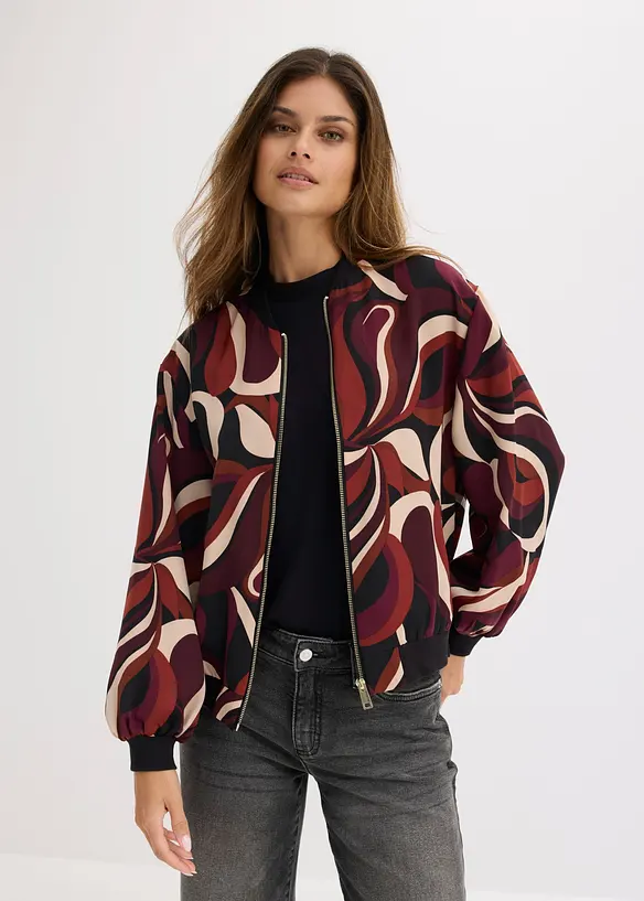 Bomber in satin fluido, bonprix