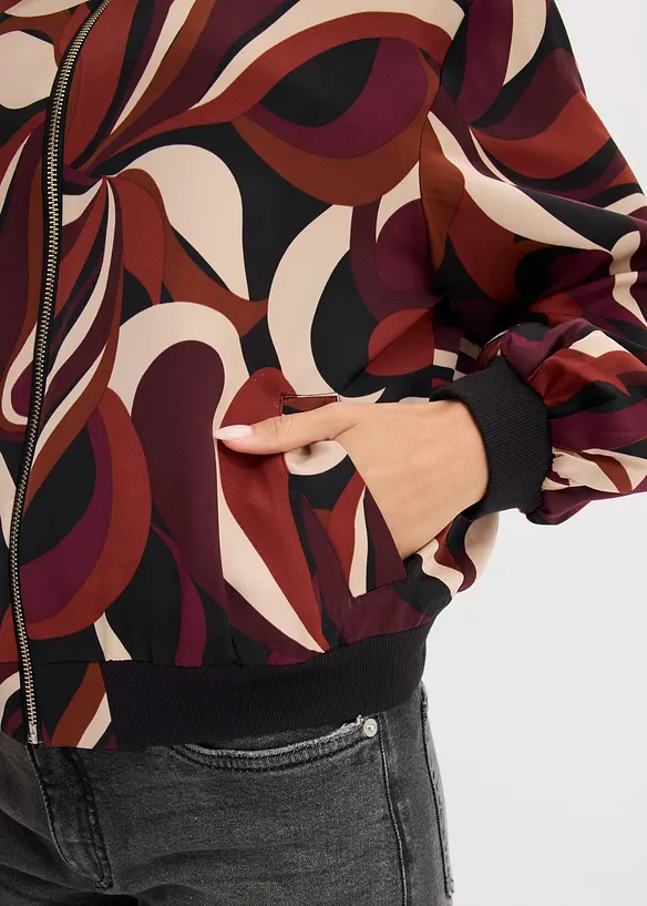 Bomber in satin fluido, bonprix