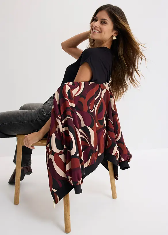 Bomber in satin fluido, bonprix