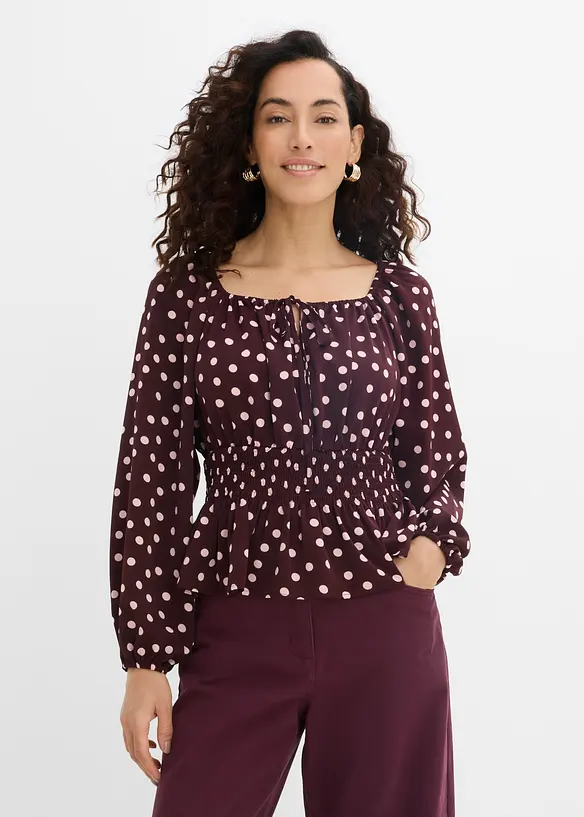 Blusa in satin fluido, bonprix