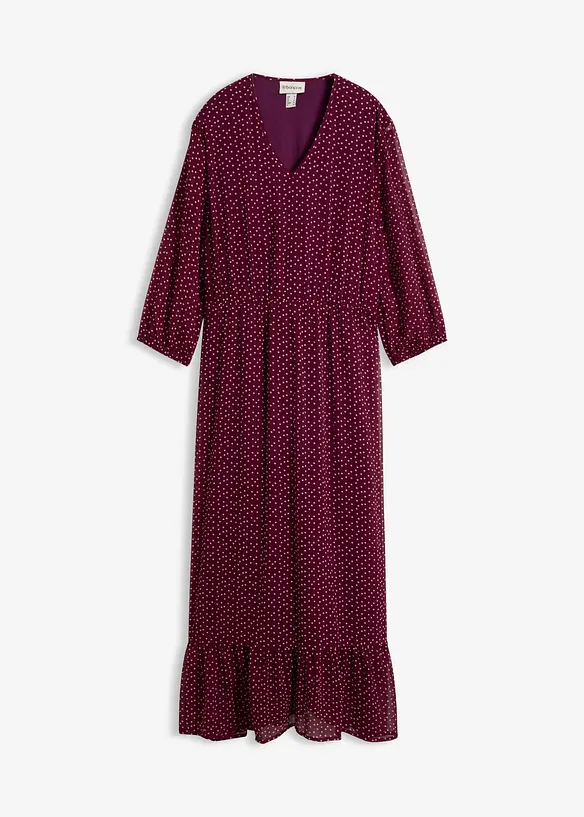Abito lungo in chiffon, bonprix