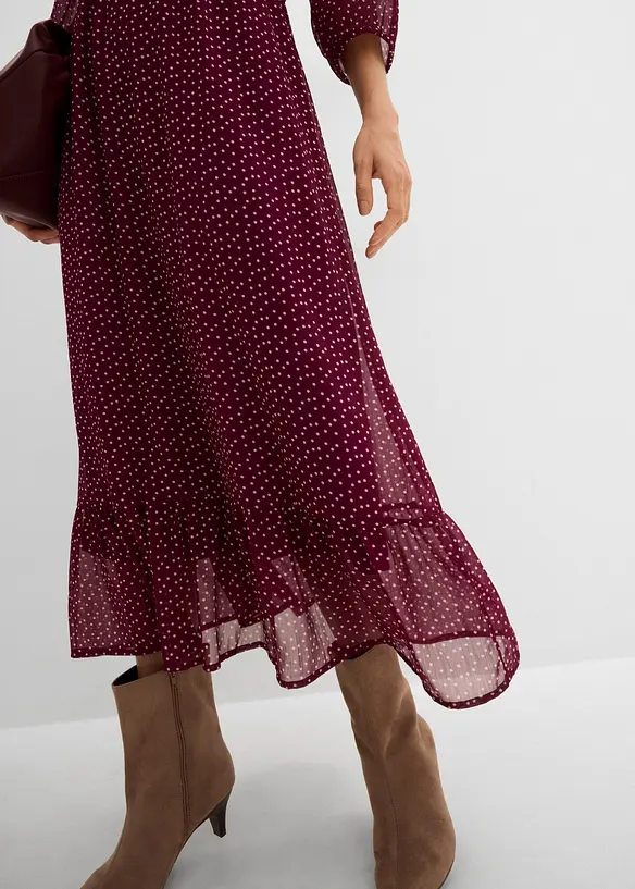 Abito lungo in chiffon, bonprix
