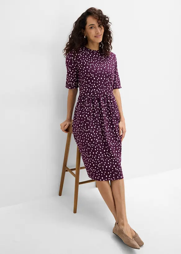 Abito in maglina di misto cotone ed elastan, bonprix