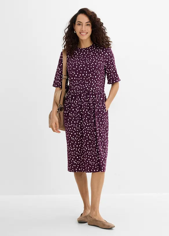 Abito in maglina di misto cotone ed elastan, bonprix