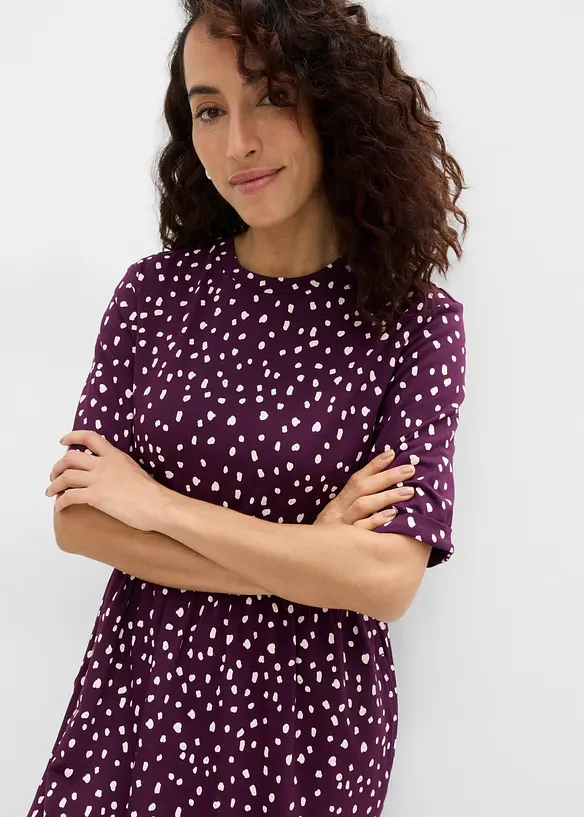 Abito in maglina di misto cotone ed elastan, bonprix