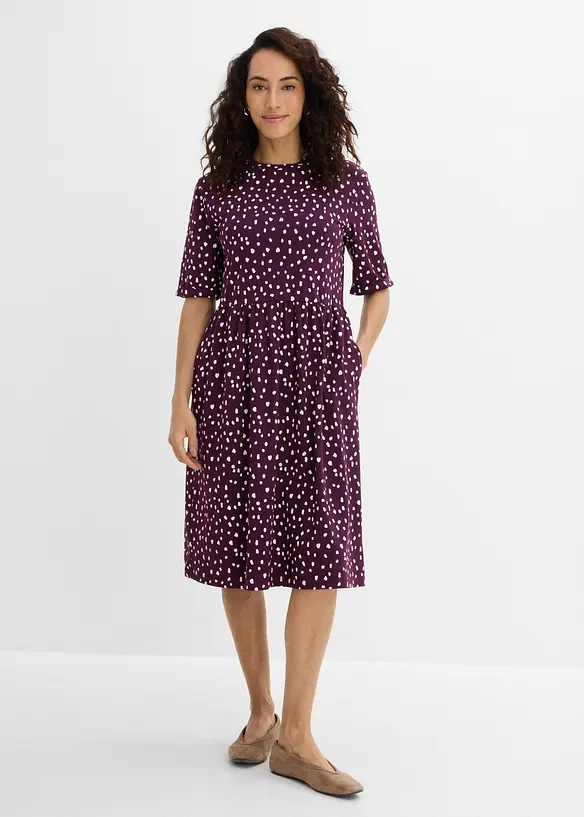 Abito in maglina di misto cotone ed elastan, bonprix