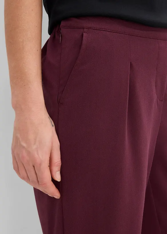 Pantaloni cropped con viscosa, bonprix