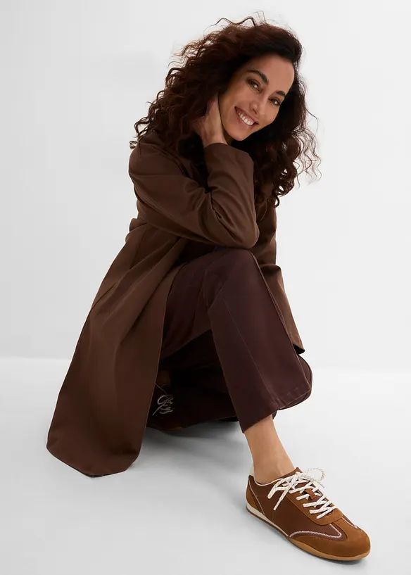 Pantaloni in twill di cotone elasticizzato, bonprix