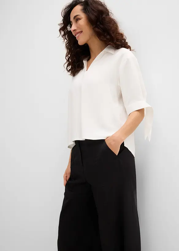 Pantaloni barrel in twill, bonprix