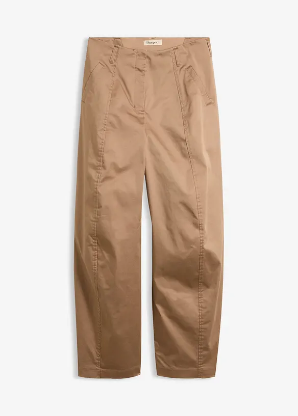 Pantaloni barrel in twill, bonprix