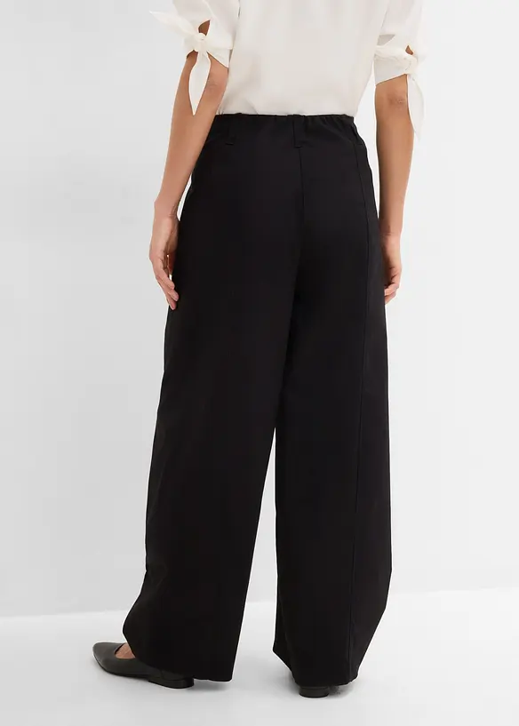 Pantaloni barrel in twill, bonprix