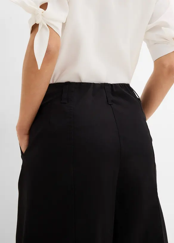 Pantaloni barrel in twill, bonprix