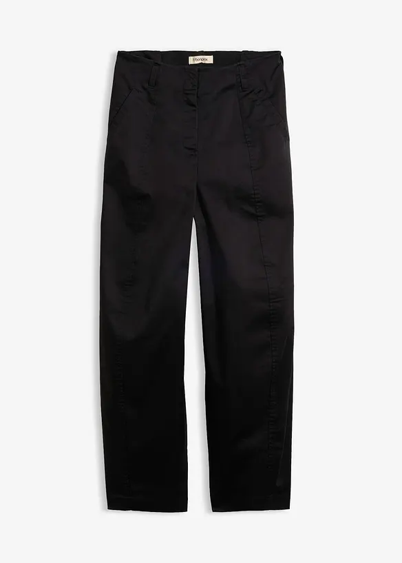 Pantaloni barrel in twill, bonprix