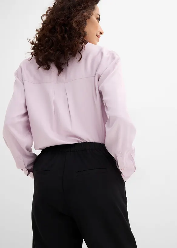 Pantaloni cropped con viscosa, bonprix