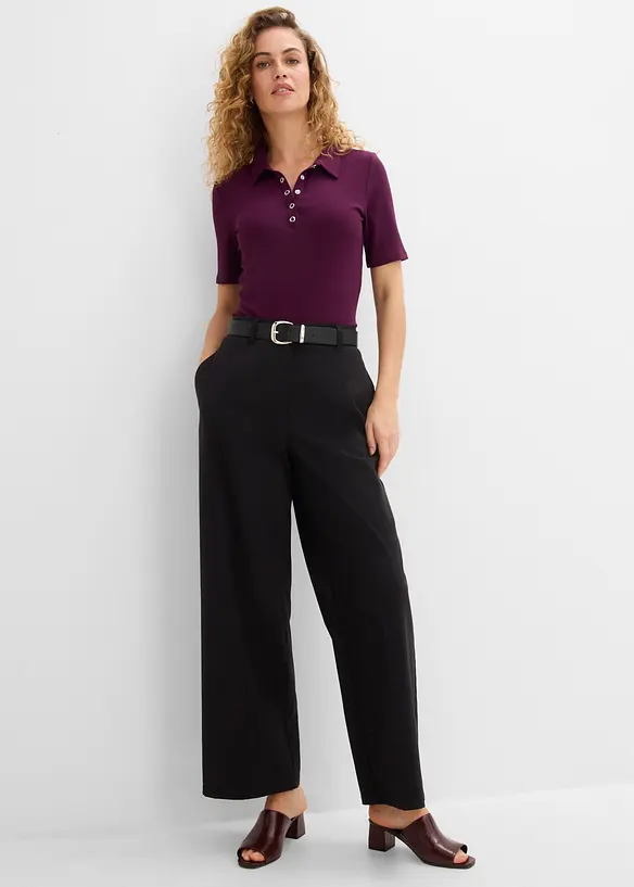 Pantaloni in bengalina elasticizzata, bonprix