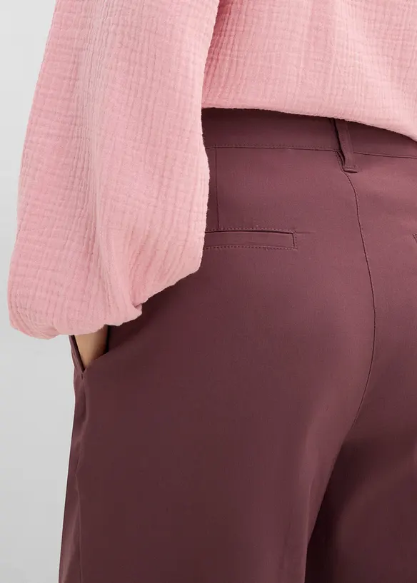 Pantaloni in bengalina elasticizzata, bonprix