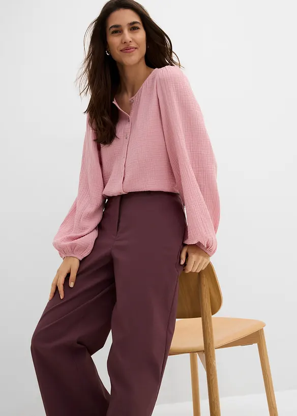 Pantaloni in bengalina elasticizzata, bonprix