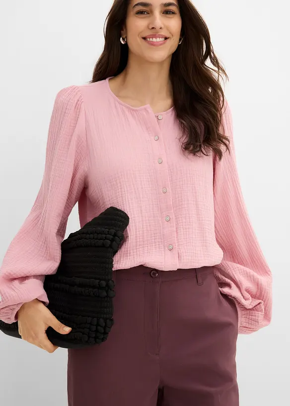Pantaloni in bengalina elasticizzata, bonprix