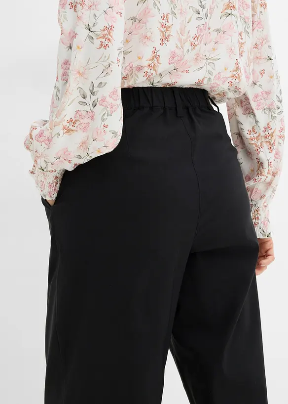 Pantaloni con pinces in bengalina elasticizzata, bonprix