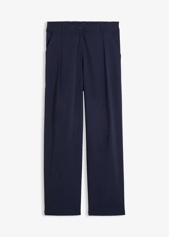 Pantaloni con pinces in bengalina elasticizzata, bonprix