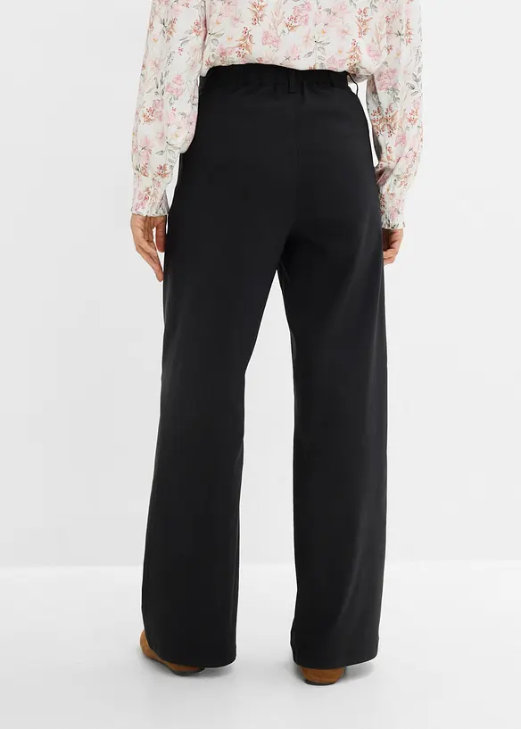 Pantaloni con pinces in bengalina elasticizzata, bonprix