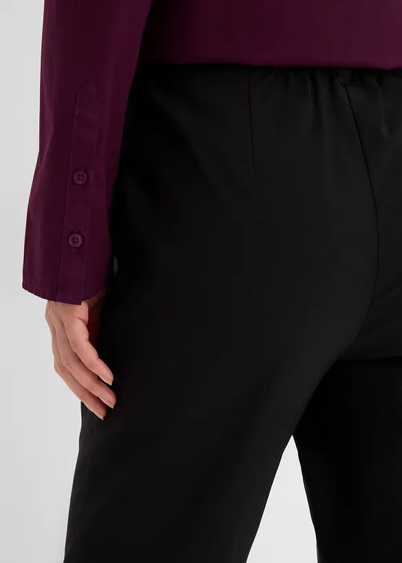 Pantaloni pancia piatta a sigaretta in bengalina elasticizzata, bonprix