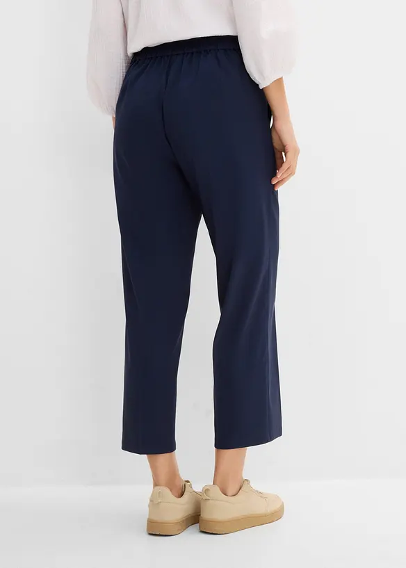 Pantaloni cropped in bengalina di misto viscosa, bonprix