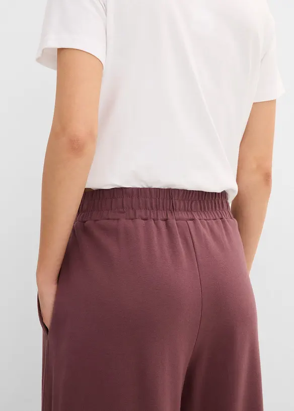 Pantaloni in jersey interlock di cotone., bonprix