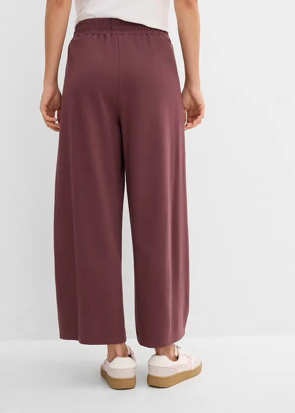 Pantaloni in jersey interlock di cotone., bonprix