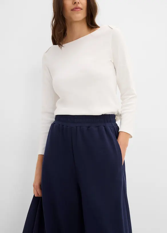 Pantaloni in jersey interlock di cotone., bonprix