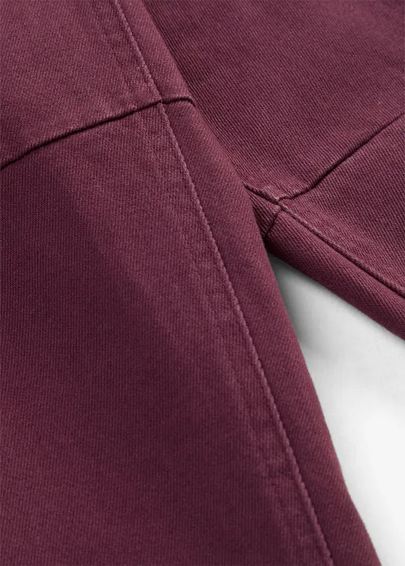 Pantaloni barrel a vita alta in twill, bonprix
