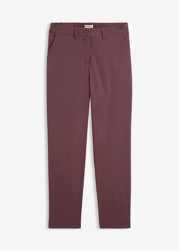 Pantaloni pancia piatta a sigaretta in bengalina elasticizzata, bonprix