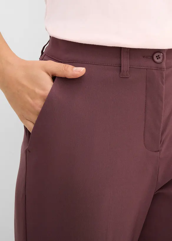 Pantaloni pancia piatta a sigaretta in bengalina elasticizzata, bonprix