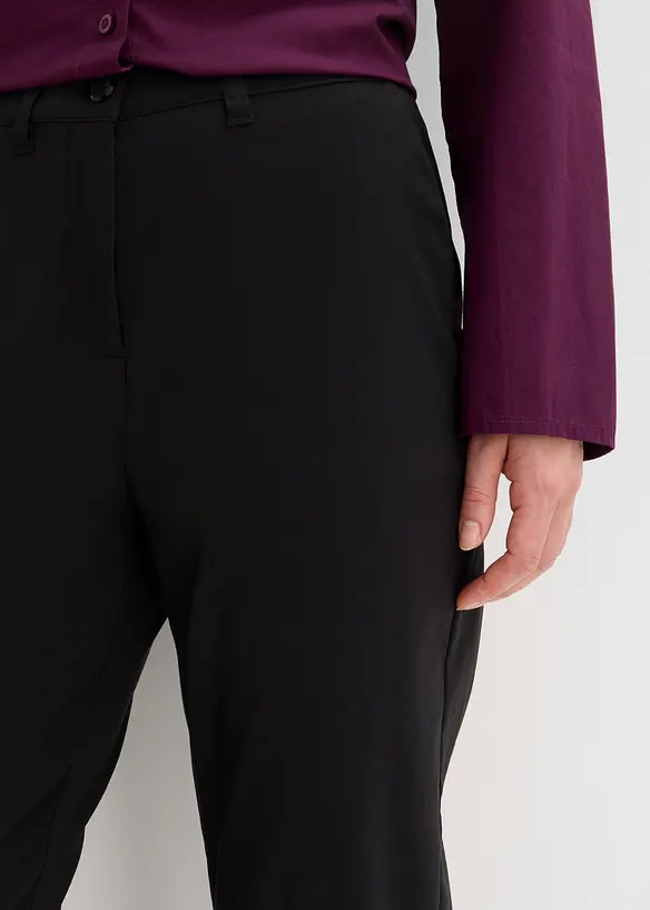 Pantaloni pancia piatta a sigaretta in bengalina elasticizzata, bonprix