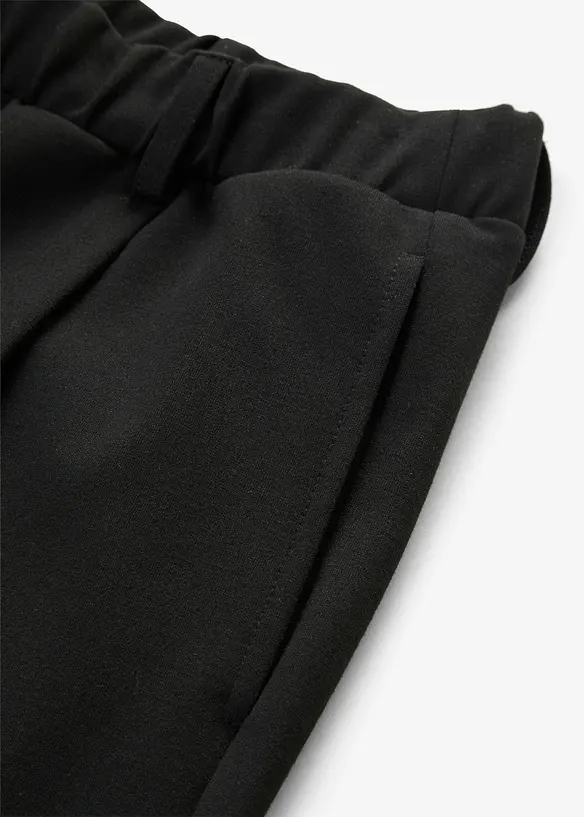 Pantaloni in punto di Roma con pinces, bonprix