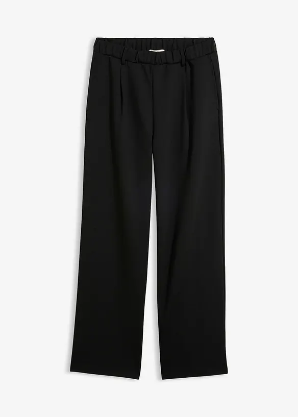 Pantaloni in punto di Roma con pinces, bonprix
