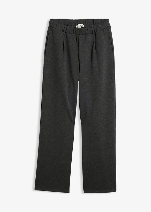 Pantaloni in punto di Roma con pinces, bonprix