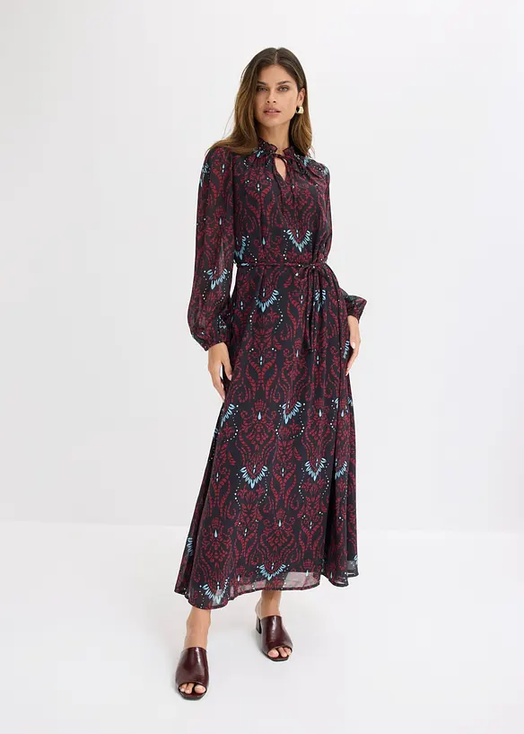 Abito  svasato in chiffon, bonprix