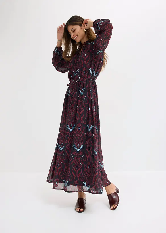 Abito  svasato in chiffon, bonprix