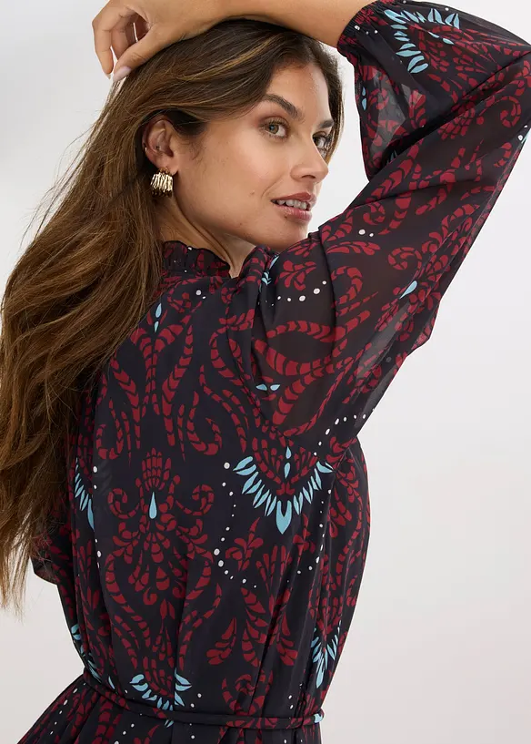 Abito  svasato in chiffon, bonprix