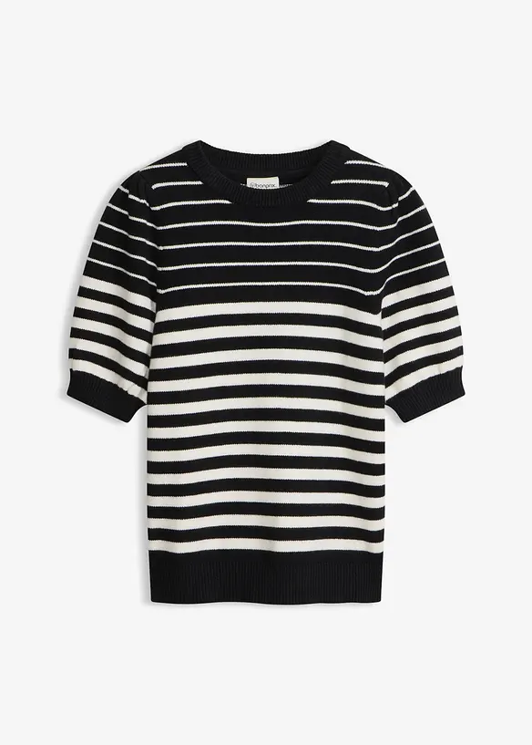 Maglione con mezze maniche a palloncino, bonprix