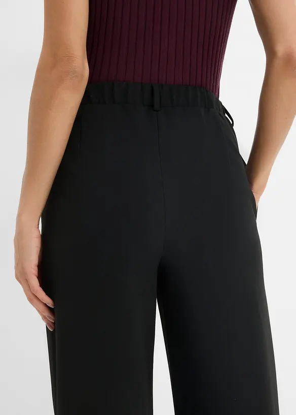 Pantaloni in punto di Roma con pinces, bonprix