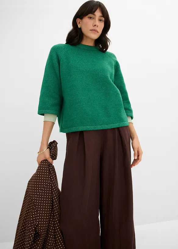 T-shirt in maglia oversize, bonprix